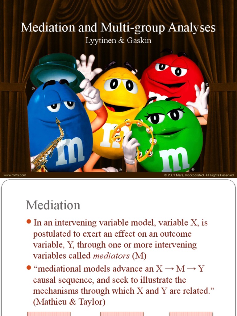 Mediation and MultiGroup Moderation PDF Statistics Validity
