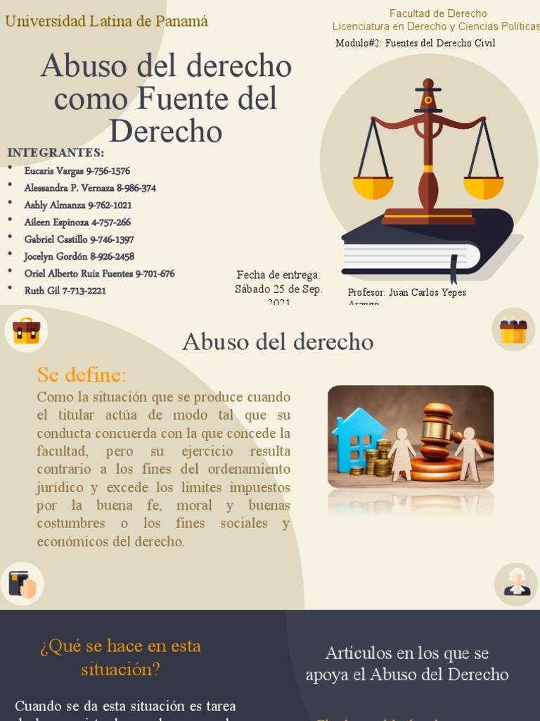 Abuso del Derecho en el Código Civil | PDF | Justicia | Crimen y violencia