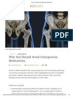 Why You Should Avoid Osteoporosis Medications