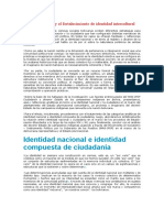 La Ciudadanía y El Fortalecimiento de Identidad Intercultural