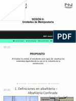 Semana 08 - Las Unidades de Mamposteria