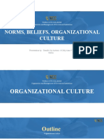 Norms, Beliefs, Organizational Culture