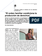 El Orden Familiar Condiciona La Producción de Derechos Diálogos P12