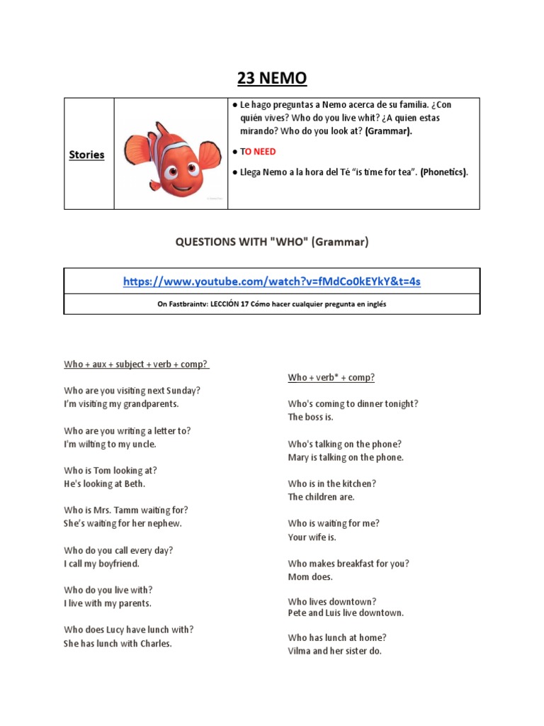 23 Nemo | PDF | Language Mechanics | Linguistic Typology