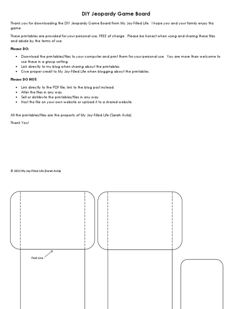 Jeopardy Templates | PDF | Computing