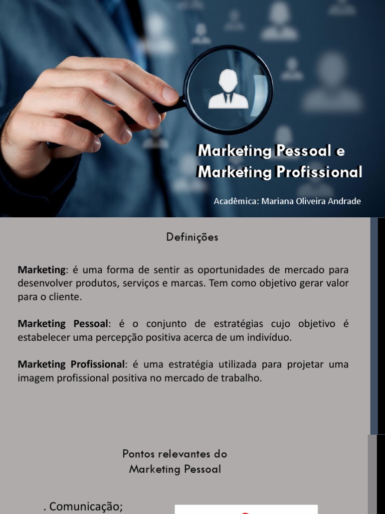Marketing Pessoal e Profissional | PDF