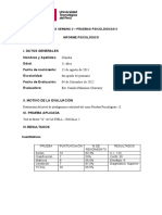 Prueba psicológica de inteligencia en niña de 11 años