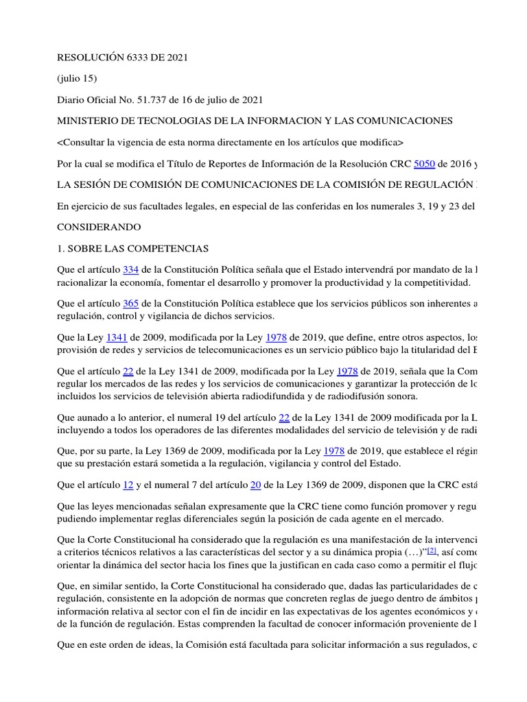 Crc 6333 De 2021