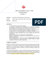 Category Management & Sales - (Cm67) Examen Parcial Ciclo 2022 - 2