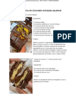 Receita Extra: Barra de Chocolate Recheada Saudável