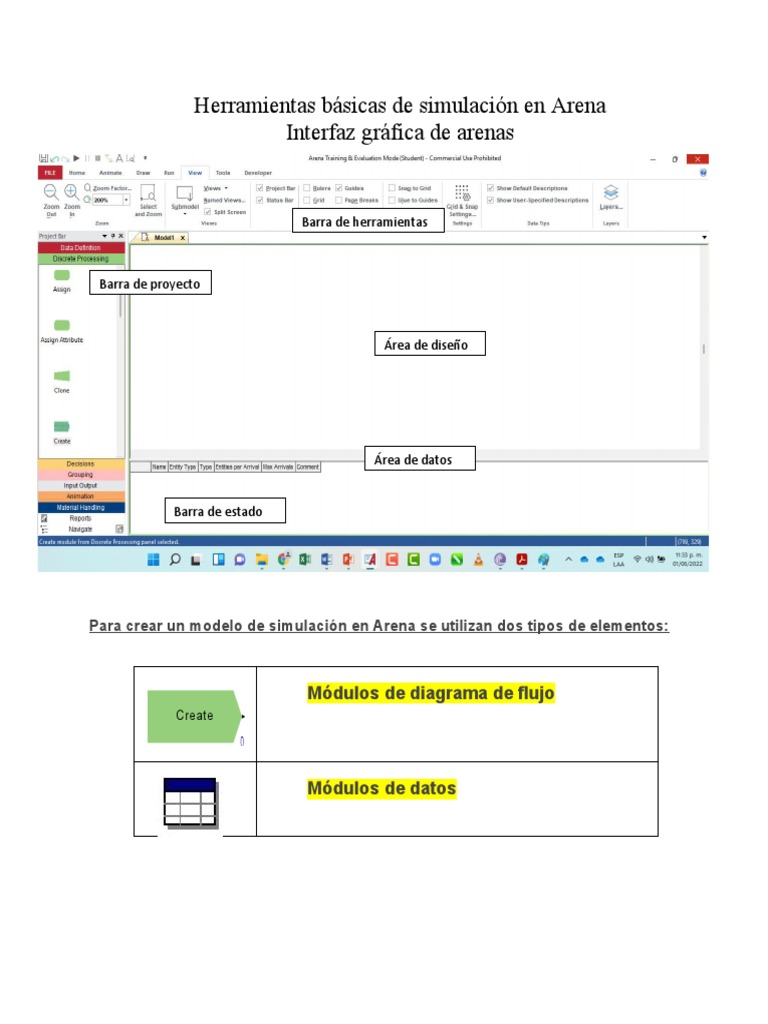 M2-C2 (Herramientas Básicas de Simulación en Arena) | PDF | Simulación ...