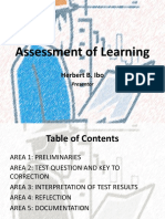 Assessment of Learning Portfolio