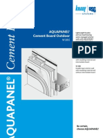 AQUAPANEL Cement Board Outdoor W38