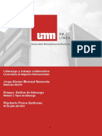 Módulo 2. Actividad 2. Ensayo. Estilos de Liderazgo 1.1