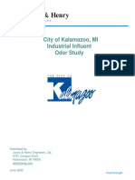 2020 City of Kalamazoo, MI Industrial Influent Odor Study by Jones & Henry Engineers
