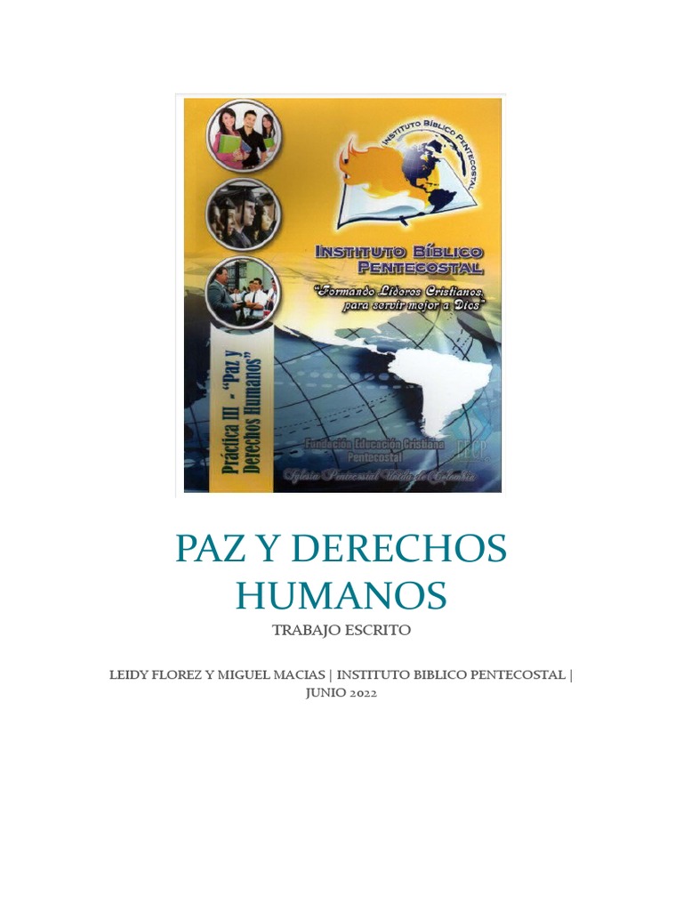 Paz y Derechos Humanos | PDF | Derechos humanos | Derechos