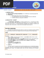 Q1 LAS Past Real and Past Unreal CONDITIONALS