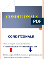 Past Real and Past Unreal Conditionals