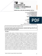 Formación Docente en La Upel-Ipm, Una Mirada Crítica: Resumen