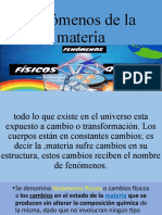 Fenómenos de La Materia