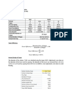 Acetone Column Design Calculation