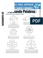 Ficha de Formando Palabras para Primero de Primaria