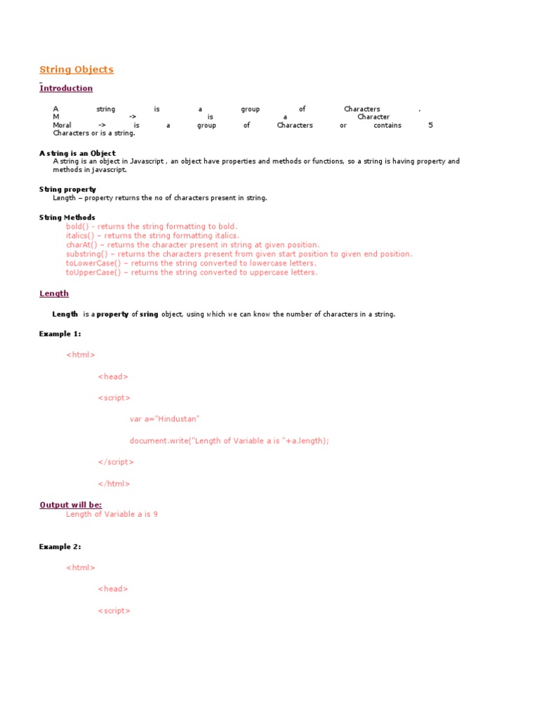 JavaScript String and Math Methods | PDF | Http Cookie | Sine