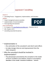 Management Consulting: Session 4 Syllabus