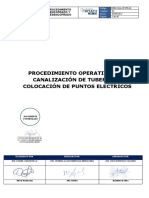 Canalización de tuberías y puntos eléctricos