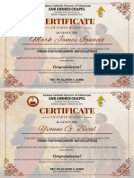 Certificate Batch Leviticus