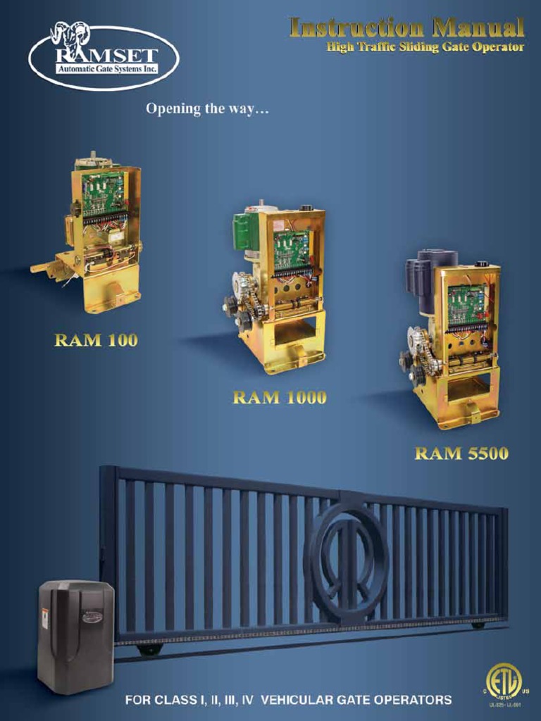 Ramset Ram 100 Manual | PDF | Switch | Concrete