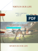 Sports in Our Life