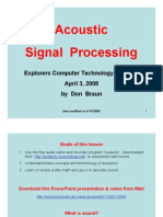 Acoustic Signal Proc