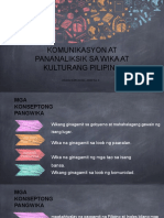 Komunikasyon at Pananaliksik Sa Wika at Kulturang Pilipino: Unang Markahan - Modyul 3