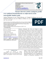 Epidural Dexamethasone Showed A Better Analgesic Profile Over Epidural Betamethasone As Adjuvant in Acute Neuropathic Lumbar Pain
