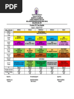 f2f Class Schedule