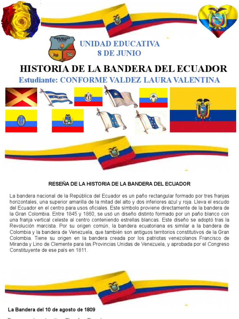Historia de La Bandera | PDF | América del Sur | Comunidad andina
