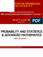 MECC481 - 4 - Probability and Statistics Advanced Math