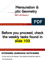 MECC481 - Week2 - Solid Mensuration Analytic Geometry