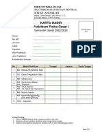 Form s1a Kartu Hadir Jur Fisika Ti Tl Tm 2