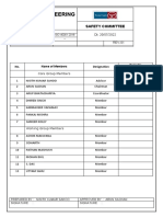 List of Safety Committee Members