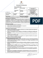 Programa de Asignatura Identificación de La Asignatura