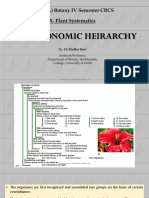 BT (H) - IV-Taxonomic Hierarchy