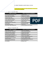 Jadwal Piket Peserta KKNT Desa Catur-1