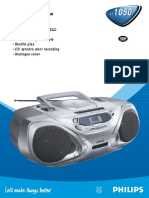 Radio CD Cassette Player Philips AZ1050 (2000)