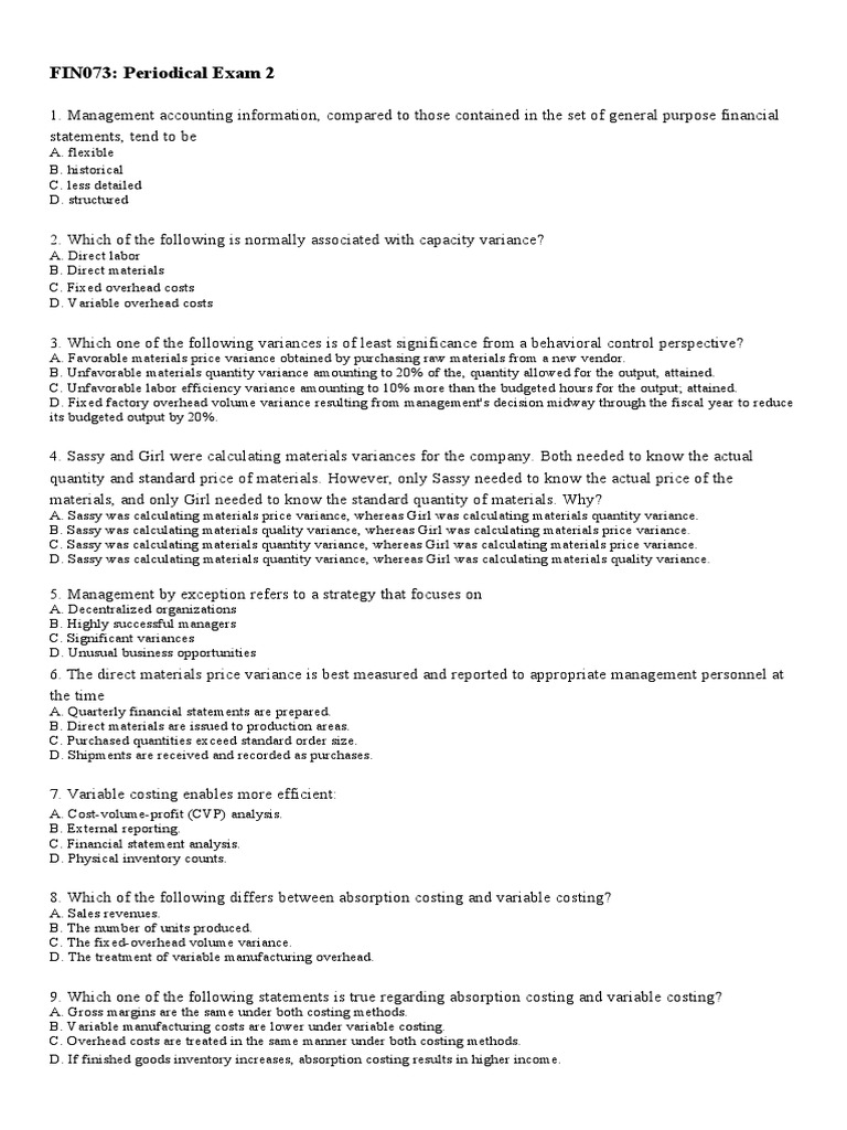 Fin073 P2 | PDF | Inventory | Regression Analysis