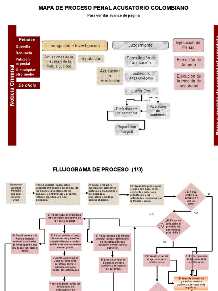 Mapa Del Proceso Penal Acusatorio 2 | PDF