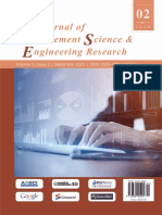 Journal of Management Science & Engineering Research - Vol.3, Iss.2 September 2020