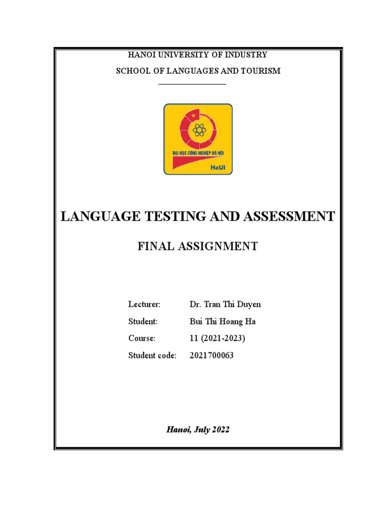 Fa Testing&assessment PDF Educational Assessment Teaching Method