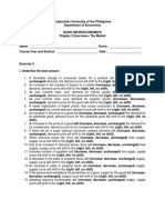 Microeconomics Chapter 2 Exercises - The Market